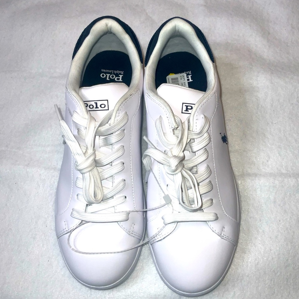 Polo Ralph Lauren Men’s Heritage Court lll Leather Sneaker Size 10 - Picture 2 of 14